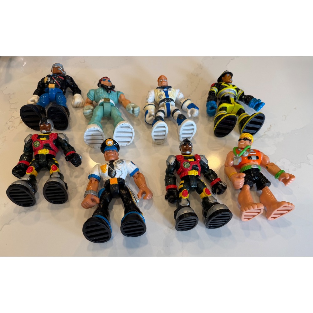 Fisher-Price Rescue Heroes Action Figures Lot of 8 Vintage Multi-Color Figures - Picture 6 of 16